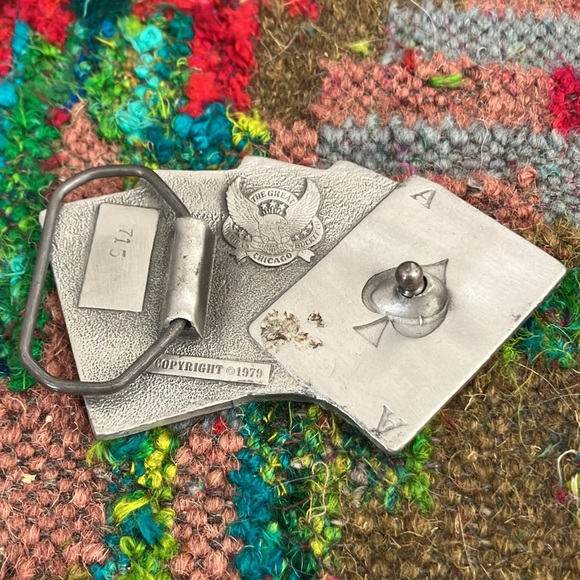 Vintage Royal Flush Belt Buckle - Poker - Picture 2 of 4